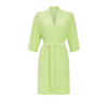Ringella badjasje van stretch frotté, appelgroen