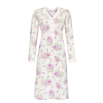 Ringella Women, nachthemd met lange mouw V-hals , knoopsluiting