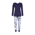 Ringella Women Pyjama met lange  mouw en lange broek met boord