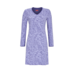 Ringella nachthemd met lange mouw, voelt als flanel.