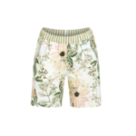 Ringella Bloomy Shorts met bloemdessin zachtgroen