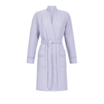 Badjas 100% katoen piqué, hemelsblauw