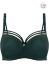 Marlies Dekkers Dame de Paris BH Balconette Pine Green and Gold