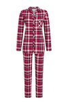 Ringella geruite doorknooppyjama , rood katoen