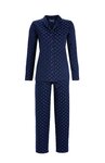 Ringella Women Pyjama doorknoop met lange mouw Nachtblauw