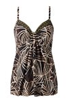 Miraclesuit Let's Be Fronds Marina Tankini Top, Zwart/Multi
