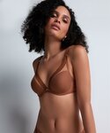 Aubade Sheer Emotion Triangle BH Honey