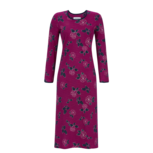 Ringella Women Nachthemd Lang met Lange Mouw, Sangria