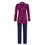 Ringella Women Pyjama met lange mouw Doorknoop, Sangria