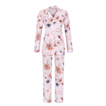 Ringella La Plus Belle Pyjama Lange Mouw Doorknoop, Icy Orchid