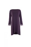 Lisca Emanuelle Nachthemd Lange Mouw Smokey Plum