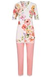 Ringella La Plus Belle Pyjama Korte Mouw, Groot Bloemmotief.