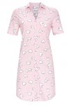 Ringella WomenNachthemd doorknoop korte mouw. Hartje