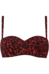 Marlies Dekkers Panthera strapless Bikinitop Black and Red