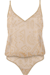 Marlies Dekkers Golden Karo Body Top Egyptian Gold and Ivory