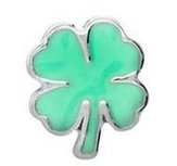 Floating Locket Charm Klavertjevier
