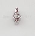 Floating Locket Charm Muzieksleutel