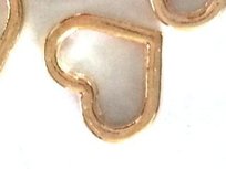 Floating Locket Charm Heart of Gold