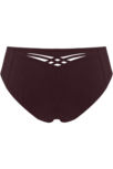 Marlies Dekkers Dame de Paris Slip Aubergine and Silverlurex