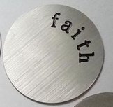 Floating Locket Charm disk Faith