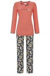 Ringella Women Pyjama met lange mouw, broek met paisleyprint.