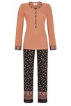 Ringella Lingerie Pyjama met lange mouw Steenrood