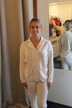 Chiara Fiorini Zachte Pyjama Doorknoop  Panna Chiara Fiorini Zachte Pyjama Doorknoop  Panna