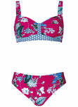 Sunflair Prothese Bikini Magenta Bloem