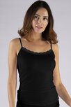 Nina von C. Cosy Spaghettitop Zwart