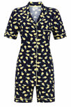 Ringella Women Pyjama doorknoop korte mouw met ananasprint