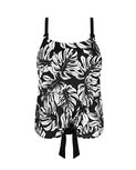 Amoena Koh Samui Prothesetankini Zwart/Wit
