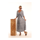 Donne del Sole Maxi Dress Milou Zwart-Wit