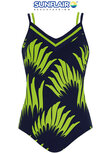 Sunflair Prothese Badpak Nachtblauw/Groen