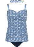 Sunflair Prothese Tankini Blauw-Wit