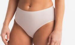 Louisa Bracq Hoge Katoenen Slip Nude Rose