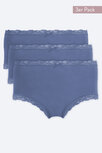 Nina von C. Cosy Multiple Packs Tailleslip, 3pak, Azzurro