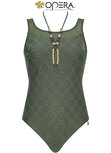 Opera Prothese Badpak Donker Groen
