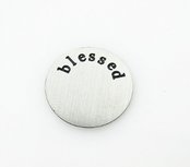 Floating Locket Charm disk Blessed