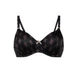 Rosa Faia Mila BH met beugel Zwart, gladde cup.