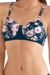 Amoena Audrey BH voorgevormd zonder beugel Dark Blue/Multi