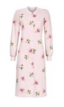 Ringella Women Nachthemd lange mouw. Roze-Blauw Doorknoop