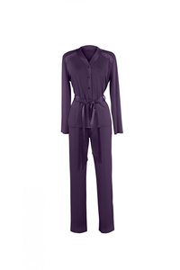 Lisca Emanuelle Doorknoop Pyjama, smokey plum