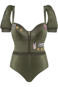 Marlies Dekkers Aviator Padded Plunge Balcony Body (detachable sleeves)