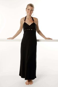 Donne del Sole Maxi Dress Valentina zwart