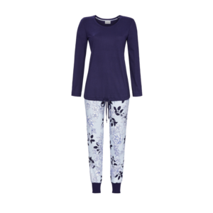 Ringella Women Pyjama met lange  mouw en lange broek met boord