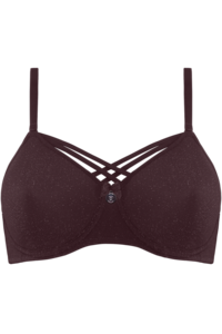 Marlies Dekkers Dame de Paris Care Aubergine Silver Lurex