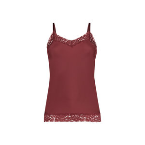 TenCate Secrets Lace Spaghetti-top bordeaux