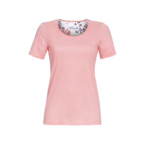 Ringella Bloomy T-shirt poppy roze gestreept