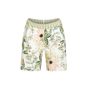 Ringella Bloomy Shorts met bloemdessin zachtgroen