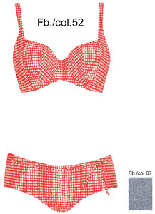 Sunflair Bikini met spacercups, rood/wit